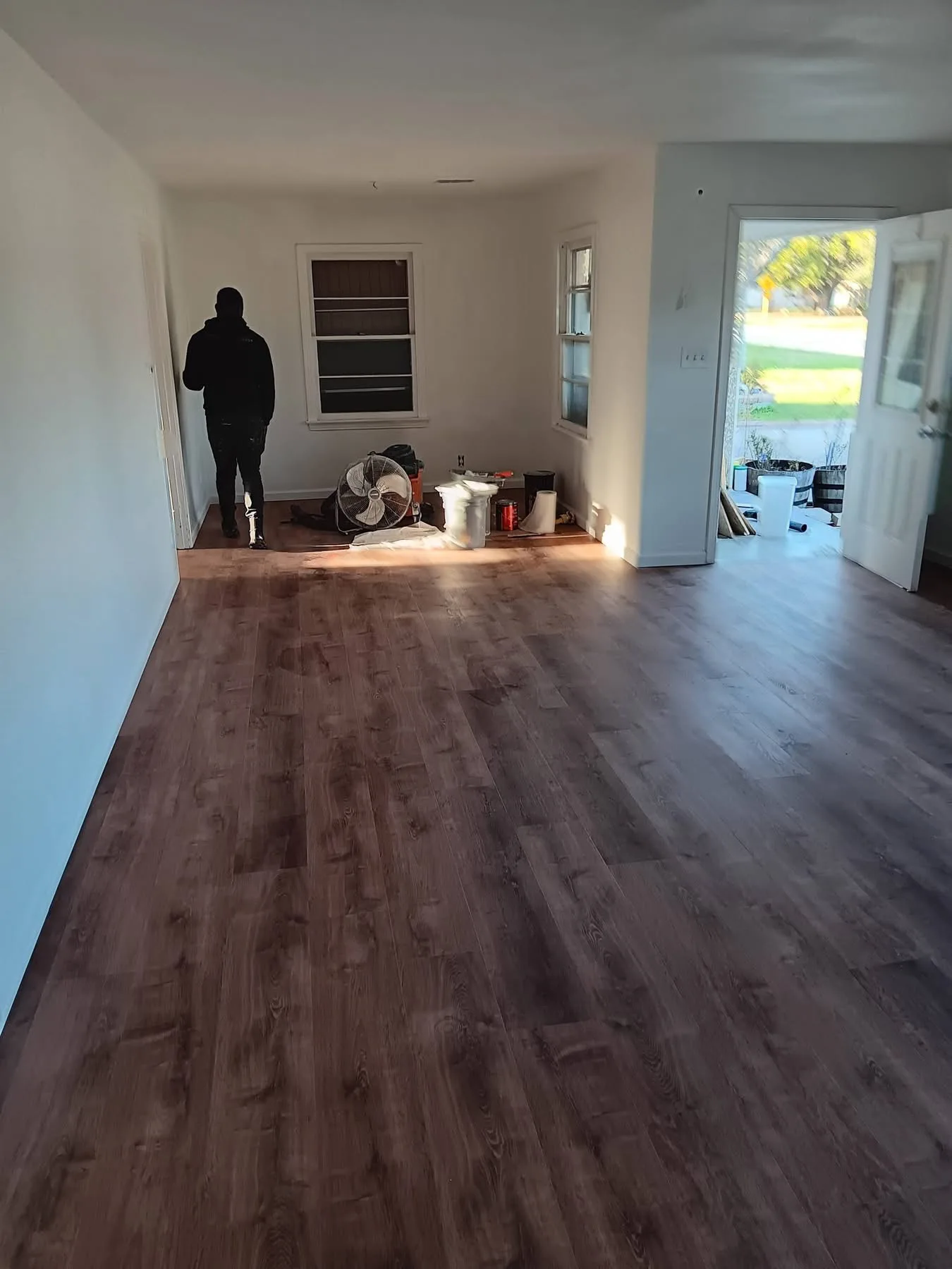 Flooring Repair in Progress